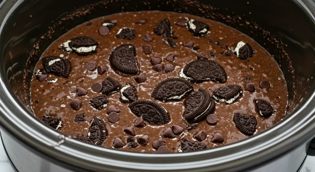 Oreo lava crockpot