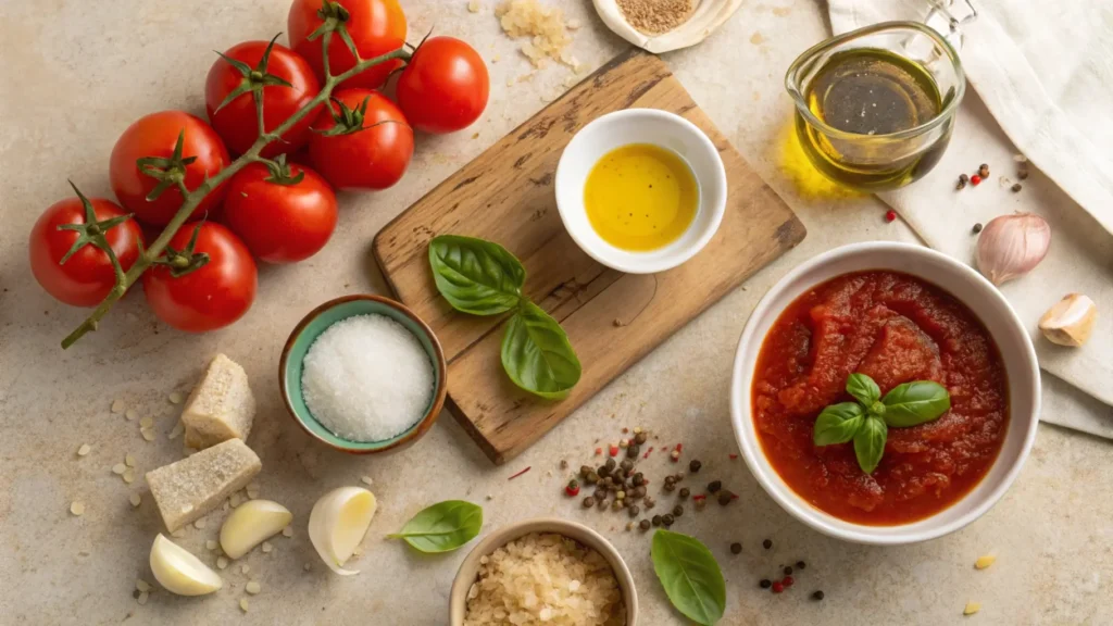 Sweet pizza sauce ingredients