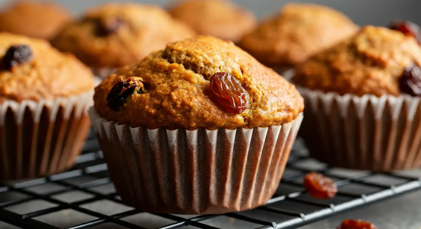 Freshly Baked Raisin Muffins