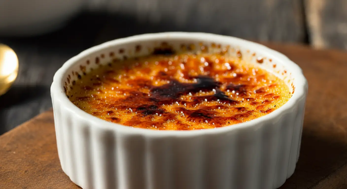 Perfectly crème brûlée with a crispy sugar crust