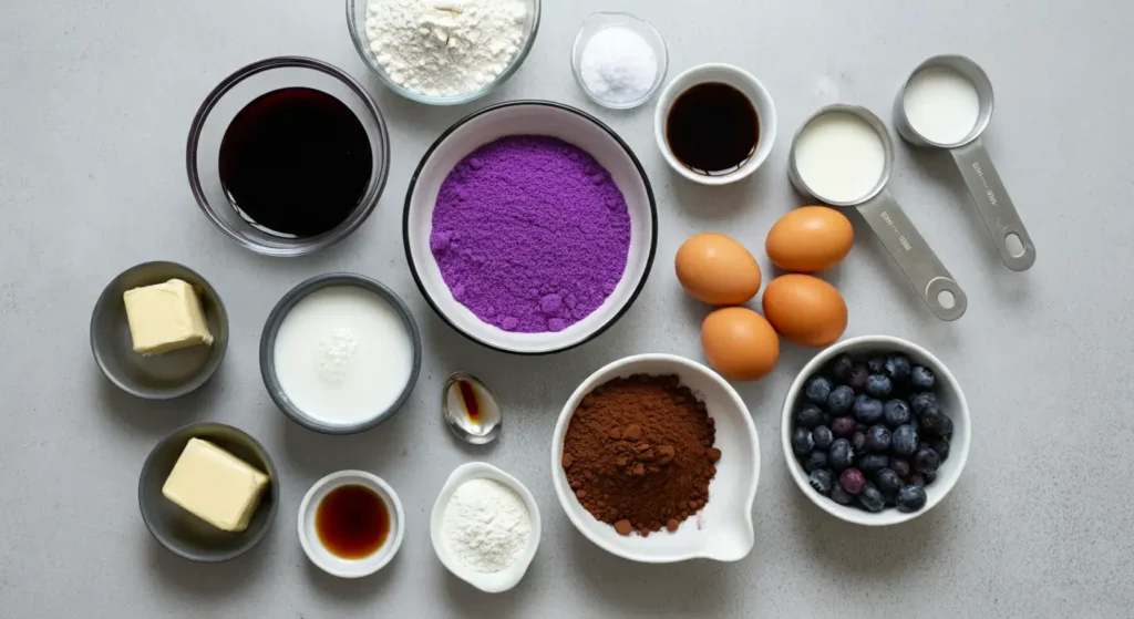 Purple Velvet Cake Ingredients