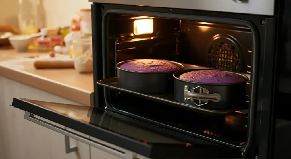 Baking Purple Velvet Cake