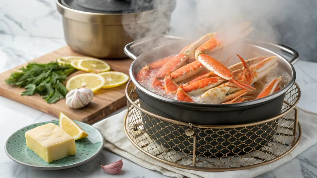 Cooking snow crab legs