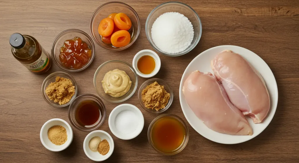 Ingredients for jezebel chicken