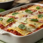 Million dollar ravioli casserole layers