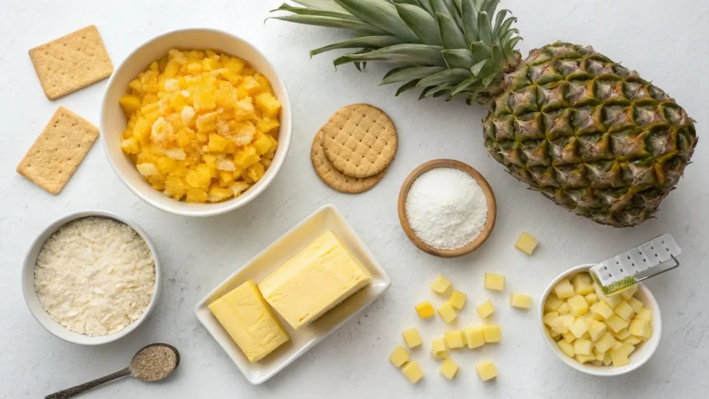 Pineapple casserole ingredients