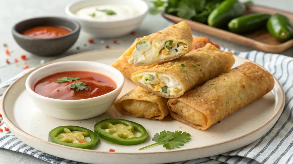 crispy egg roll dish