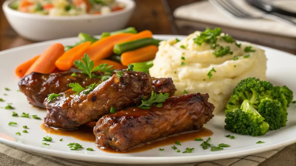 Turkey neck dish with sides