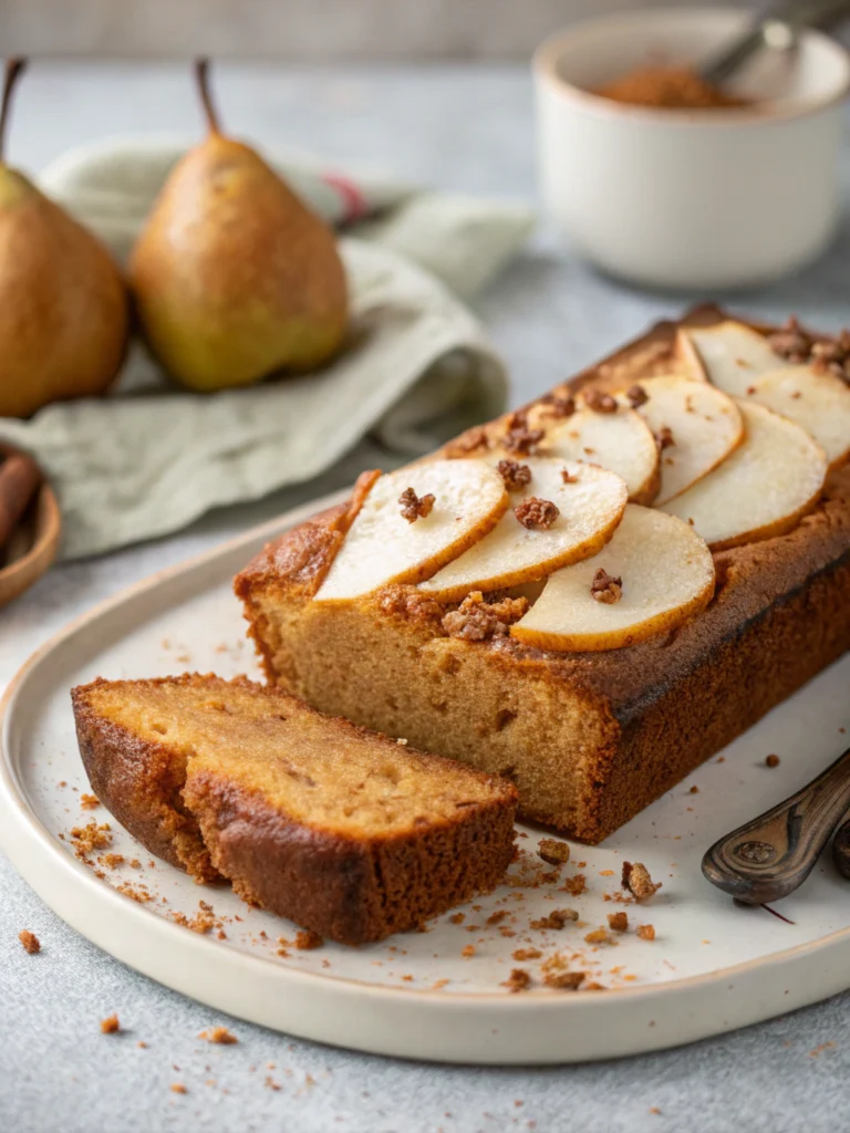 Pear Gingerbread Cake
