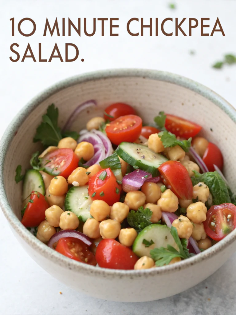 10 Minute Chickpea Salad