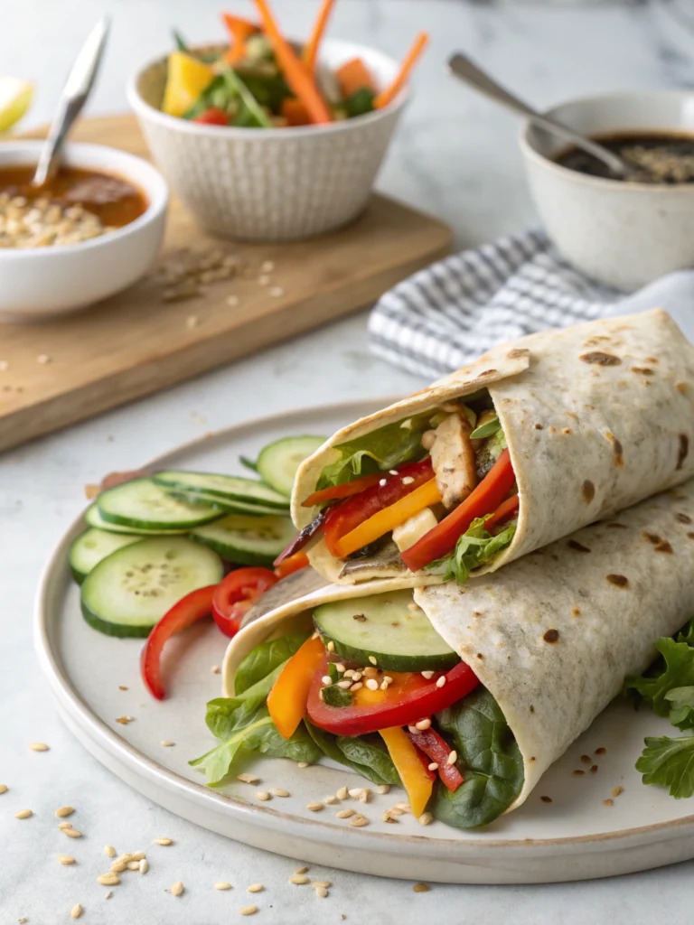 10 Minute Veggie Wrap