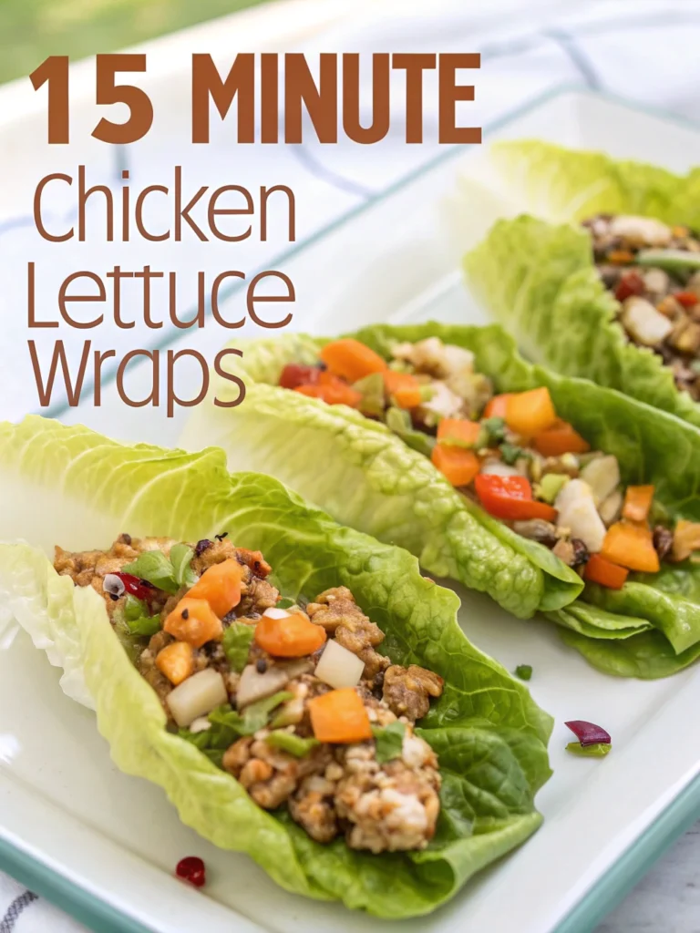 15 Minute Chicken Lettuce Wraps