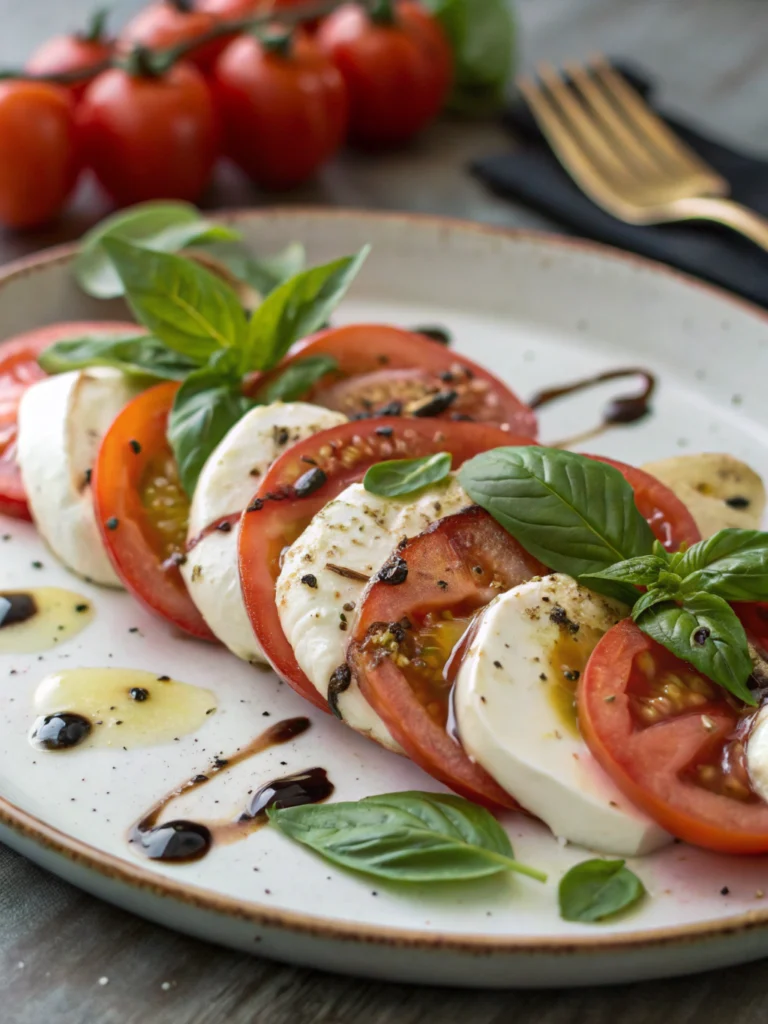 5 Minute Caprese Salad