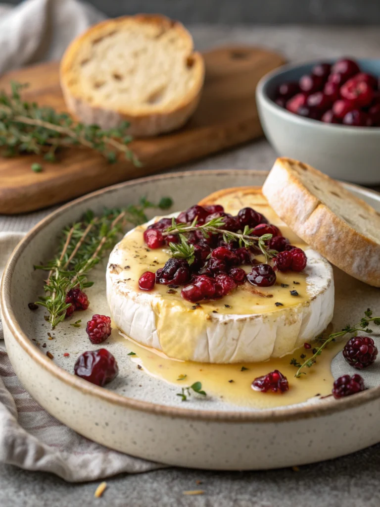 Baked Brie with Cranberry
