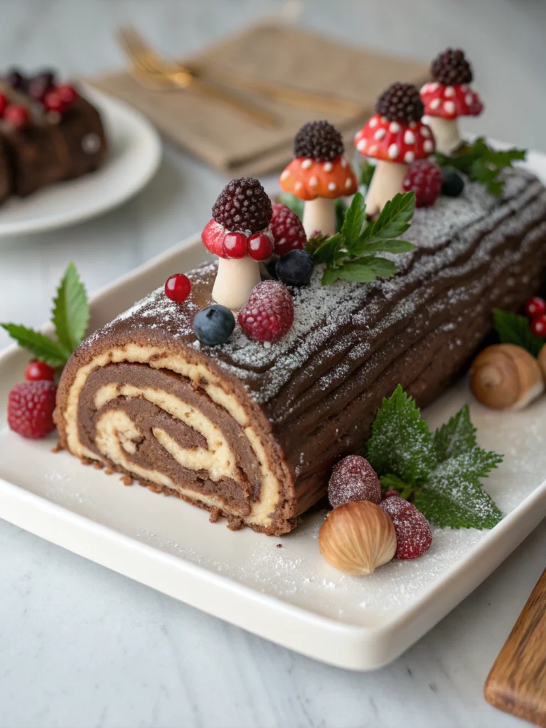 Yule Log Cake