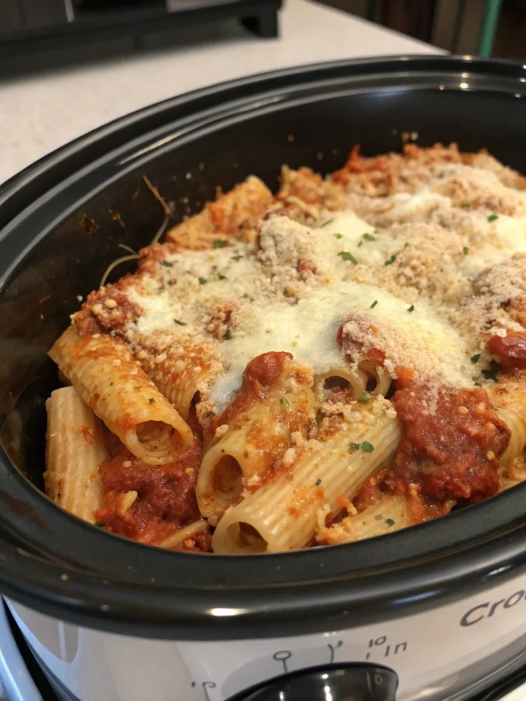 crockpot baked ziti