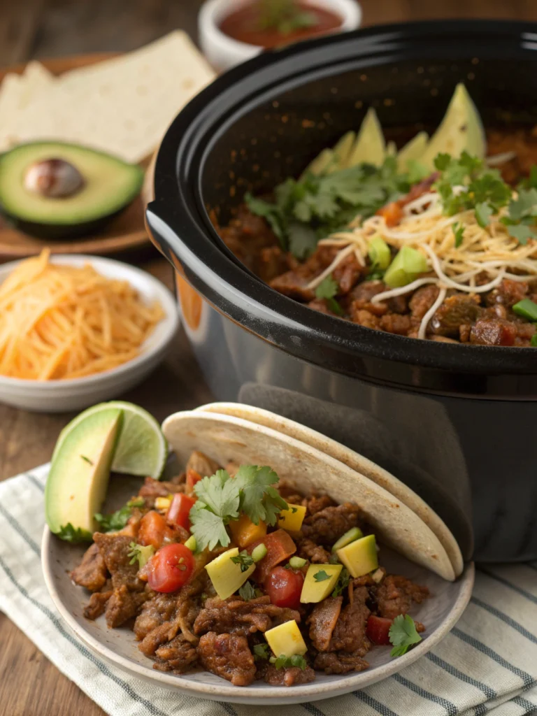 crockpot beef tacos
