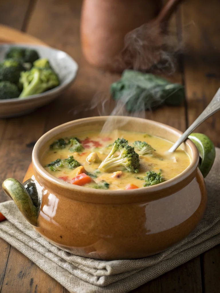 crockpot broccoli cheddar soup