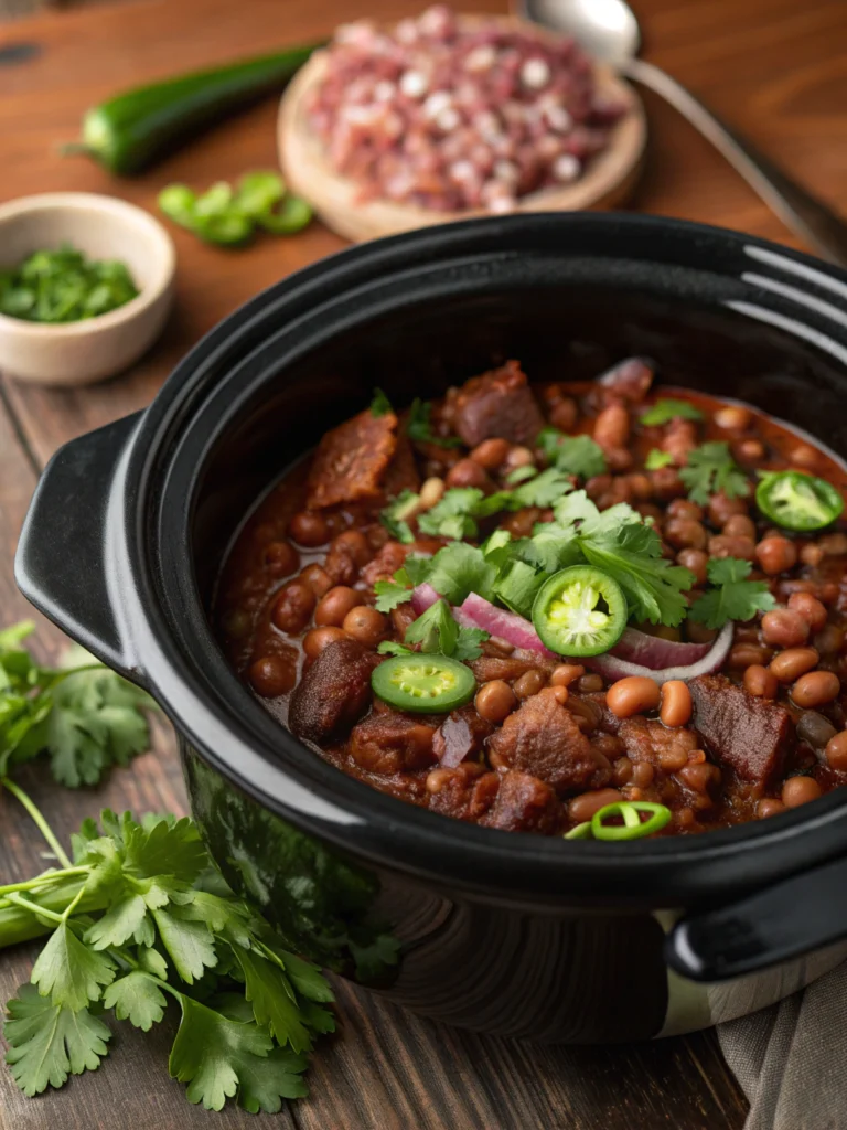 crockpot charro beans