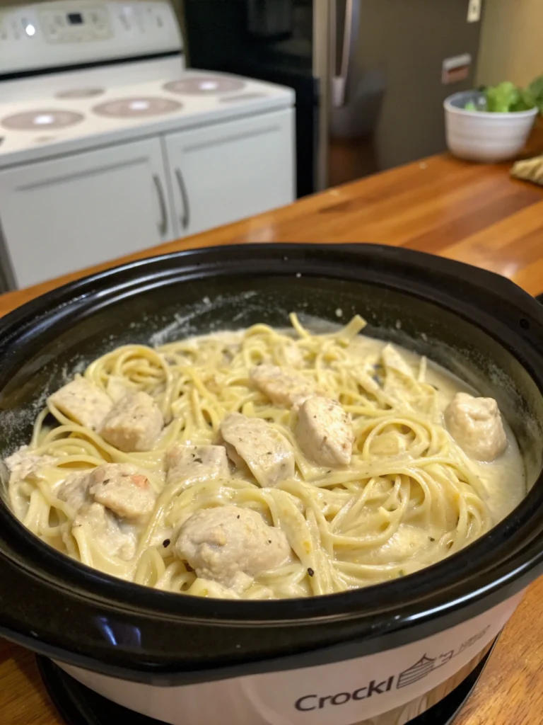 crockpot chicken alfredo