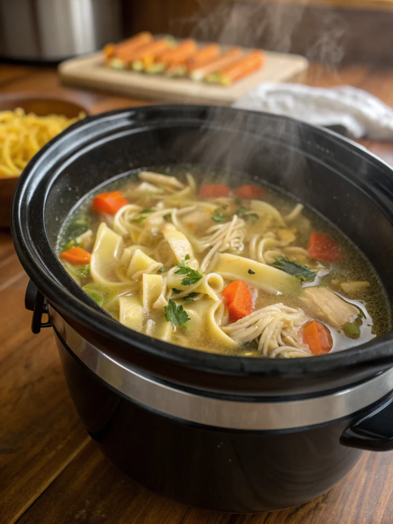 crockpot chicken noodle soup