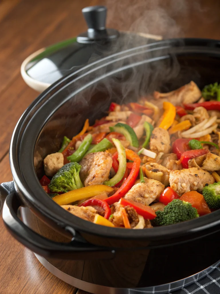 crockpot chicken stir fry