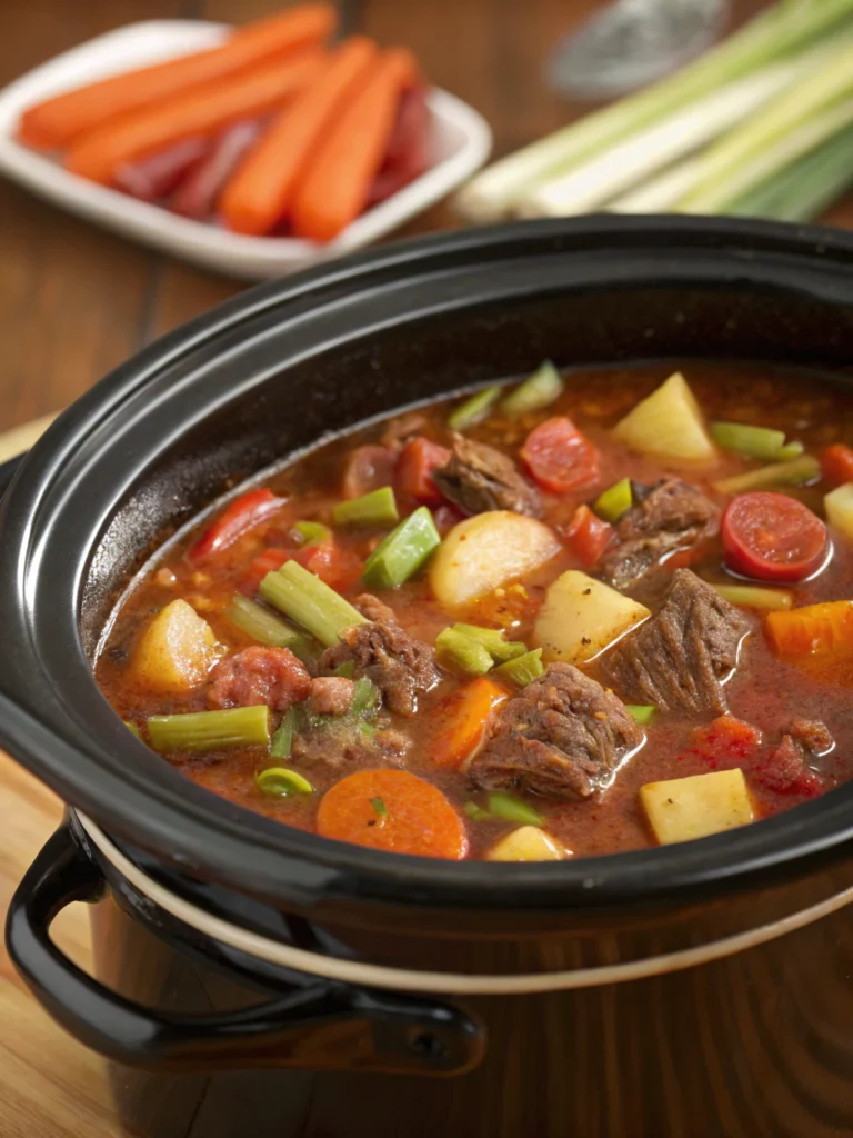 crockpot vegetable beef soup