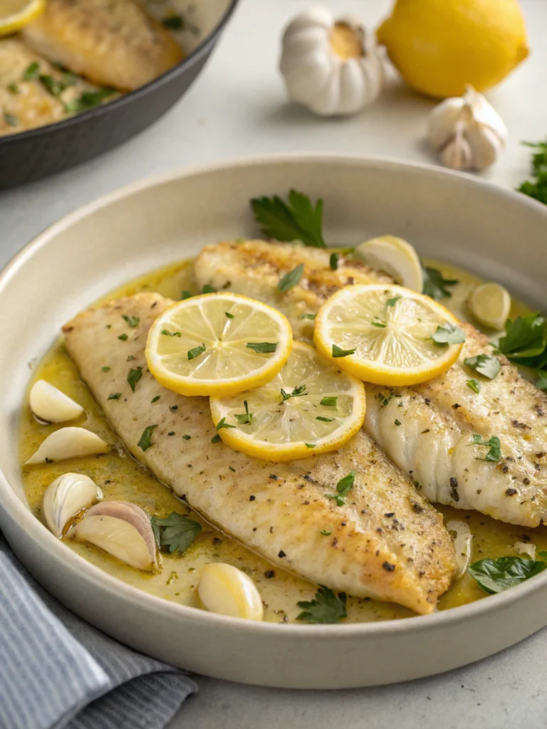 15 Minute Lemon Garlic Tilapia