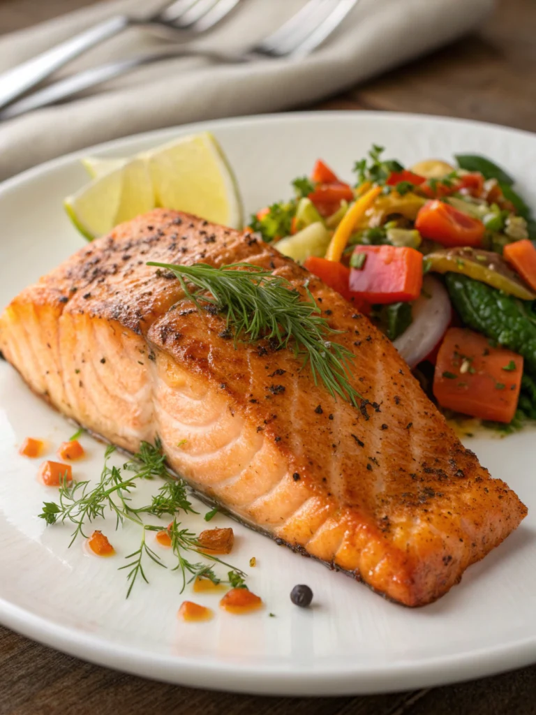 15 Minute Pan Seared Salmon