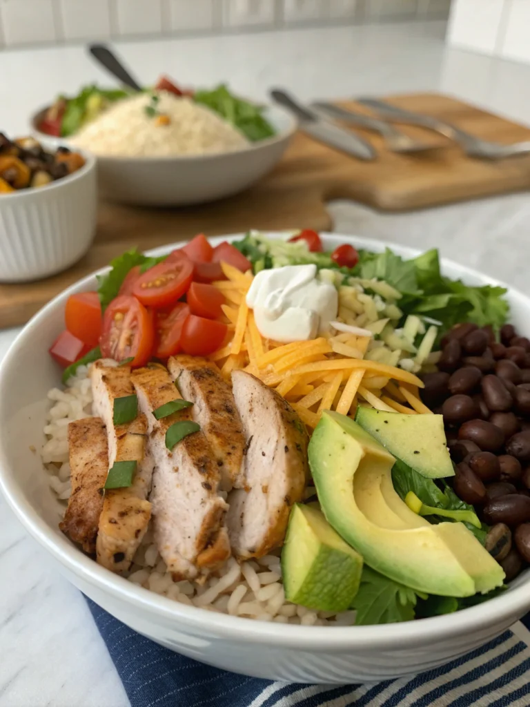 20 Minute Chicken Burrito Bowl