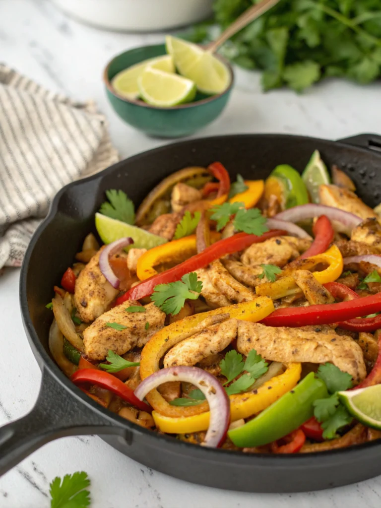 20 Minute Chicken Fajita Skillet