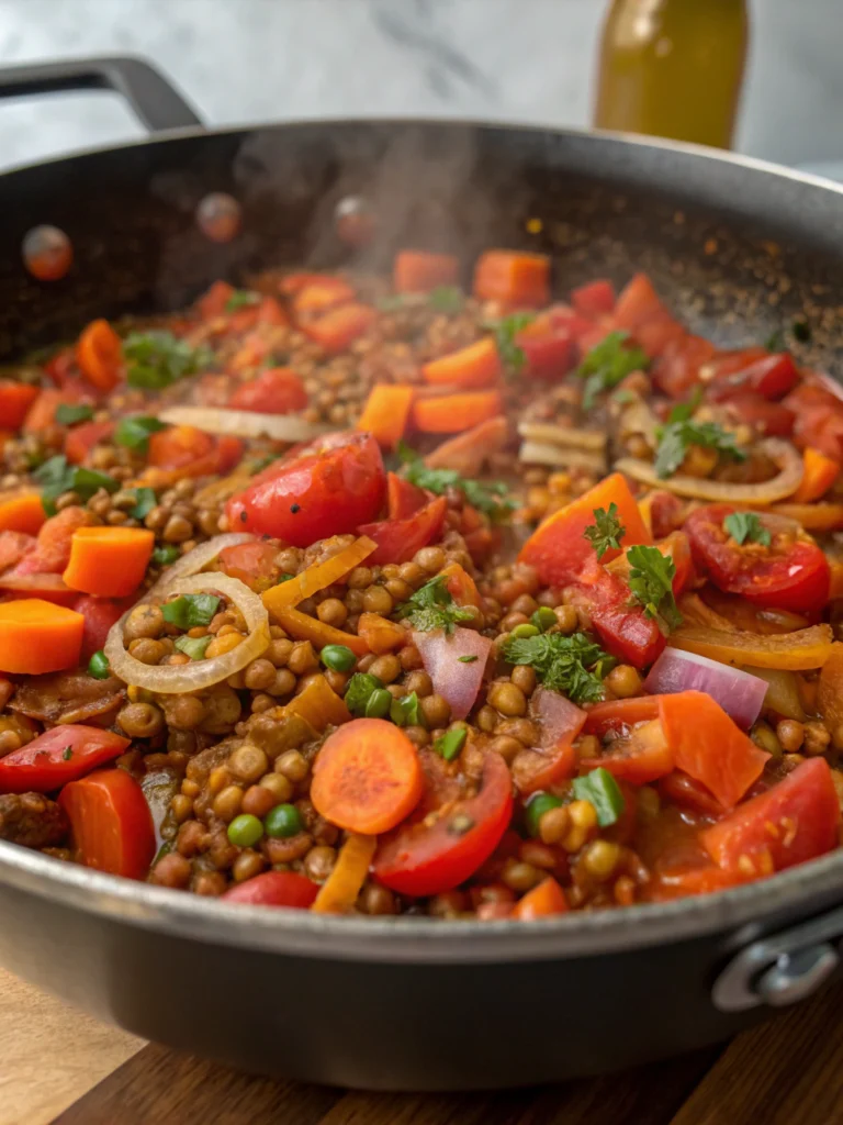 20 Minute Lentil Skillet