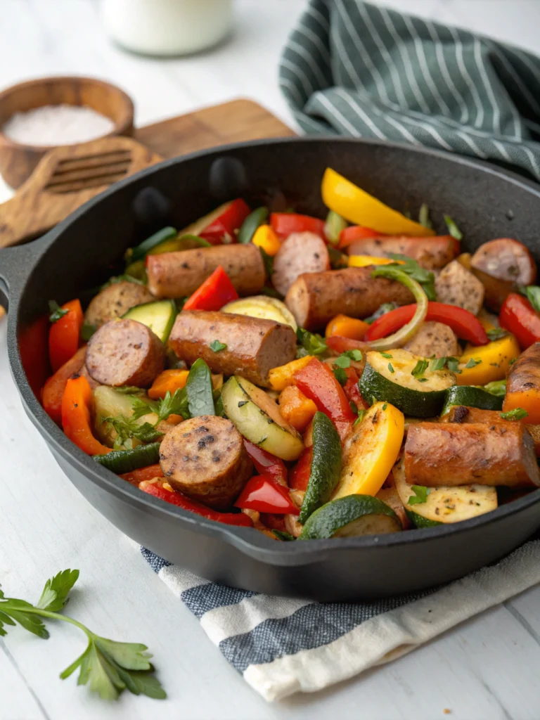 20 Minute Sausage Veggie Skillet