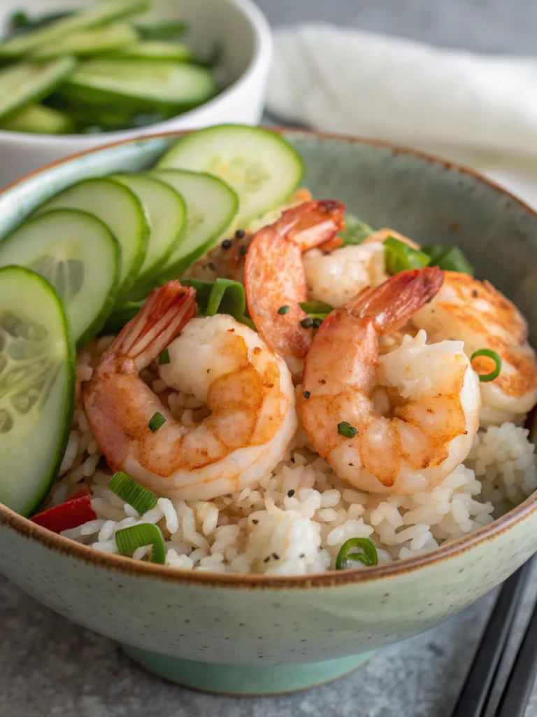 20 Minute Shrimp Rice Bowl