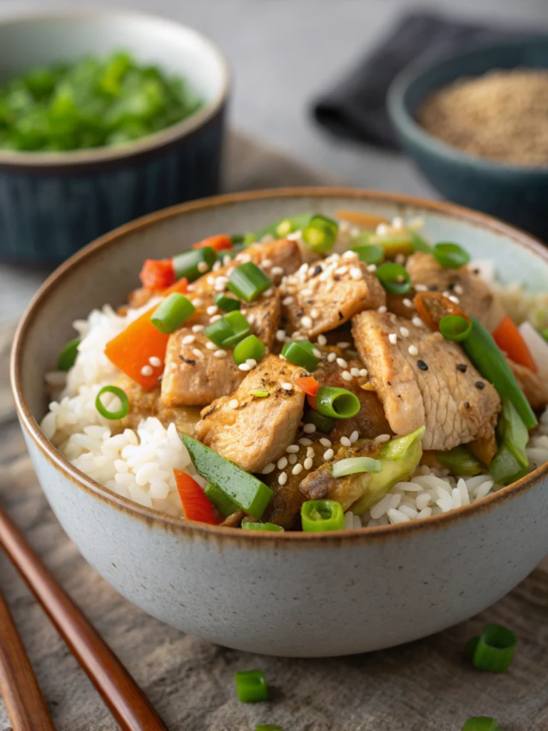30 Minute Chicken Rice Bowls