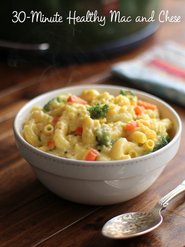 30 Minute Healthy Mac and Cheese