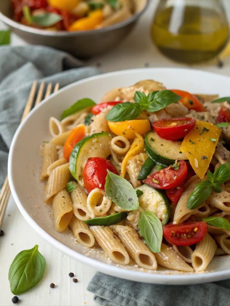 30 Minute Whole Wheat Pasta Primavera